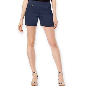 I.N.C. INTERNATIONAL CONCEPTS NAVY PULLUP SHORTS SZ.2 NWT.
